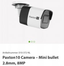 Paxton10 camera mini Bullet 2.8mm 8MP Paxton10 camera Bullet varifocal 8MP